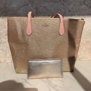 Kate Spade Sparkling Tote with Wallet